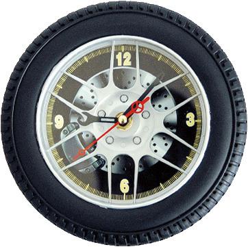 China 7-inch modeling wheel digital wall clock 18*18*4.9CM for sale