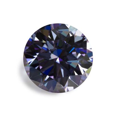 China Color Play or Fire Loose Moissanite Vvs Around Shape Moissanite Gem Stones Tanzanite Moissanite Jewelry for sale