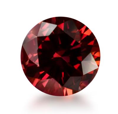 China Game Or Fire Diamond Red Round Shape Moissanite Developed By Young Man Gem Stones Brilliant Cut Lab Color Gem Moissanite 6.0 Millimeter for sale