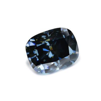 China Color Play Or Fire Blue Cushion Cut 10*8mm Used Lab Grown Loose Gemstone Moissanite Diamond For Jewelry Gold Plated Moissanite for sale