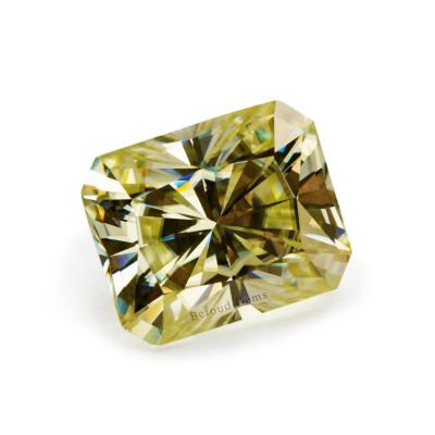 China Set of Color or Light Yellow Color Moissanite Gem Stones of Moissanite Diamond Vvs Octogan Cut Loose Moissanite High Quality from Fire for sale