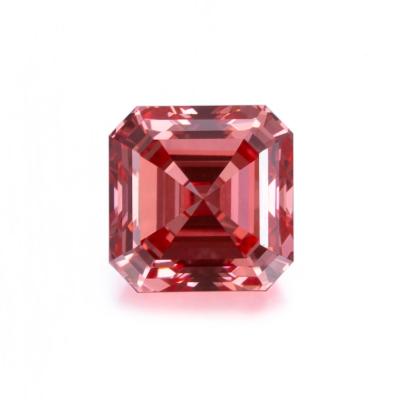 China Earings Color Good Fancy Intense Pink Asscher Cut 2.19ct VS1 CVD Lab Rough Diamond for sale