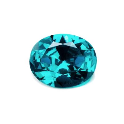 China Color Game or Fire Loose Gemstone Synthetic Spinel Substitutes Paraiba Blue YAG Stone Oval Cut Yttrium, Aluminum and Garnet for sale