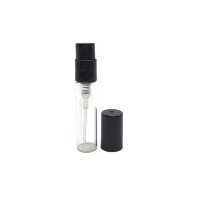 China 3ml Mini Cosmetic Custom Glass Vial Bottles With Spray For Perfume Sample Packaging for sale