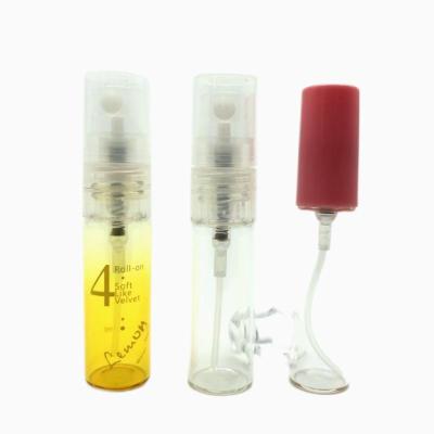 China Volume 3ml Cosmetic Making Detergent Spray Bottle Mini Perfume Sample Packaging Glass Spray Bottle for sale