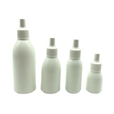 China 5ml 10ml 15ml 30ml Cosmetic White Bottle Plastic Portable for sale