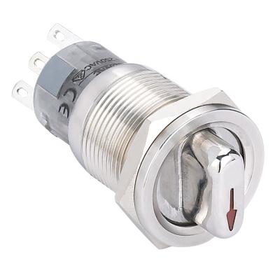 China ONPOW 19mm Master Switch On (LAS1-AGQP-X/21/S) CE, RoHS LAS1-AGQP-X/S for sale