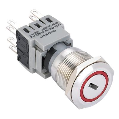 China ONPOW 19mm Master Switch On (LAS1-BGQ-22Y/S) CE, RoHS LAS1-BGQ-22Y/S for sale