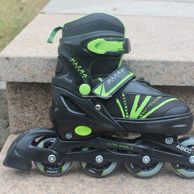 China PVC Leather+velvet Patines Para des ruedas 2021 New Style Cheaper Roller Skate With Plastic Frame And 4 Snap Wheels for sale