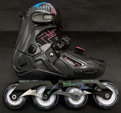 China Patines Para de ruedas New Design Free Skate Integrated Roller Kid's Carbon Fiber Four Wheels Outdoor Carbon Fiber Wheels for sale