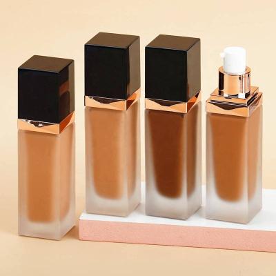 China Liquid Makeup Matte Foundation Waterproof Long Lasting Private Label Face Moisturizer Full Cover Base with SPF15 Liquid Foudnation for sale