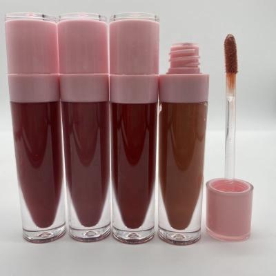 China Hot Sale Sunscreen Lip Gloss Makeup Liquid Lipstick Nude Colors Lip Gloss Custom Your Logo Vegan Lip Gloss High Pigmented Private Label for sale