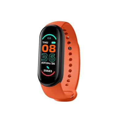 China Locating New 2022 Sports M6 Smart Bracelets Lady Smart Bracelet Fitness Tracker Watches Play Music For Android IOS Wristband for sale