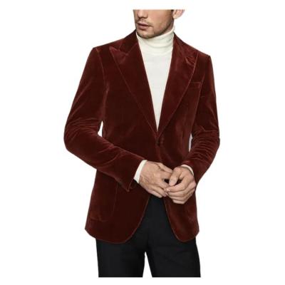 China High Quality Fashionable Anti Shrink Suits Modern Mens Velvet Fit Blazer for sale