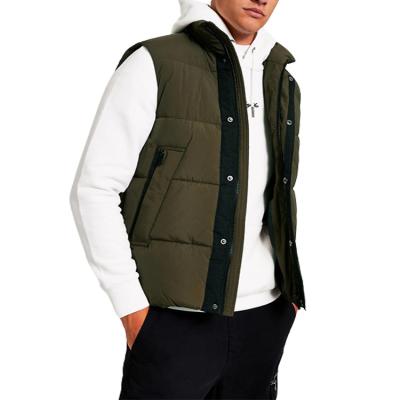 China Latest Fashion Custom Winter Mens Padded Waistcoat Stripper Utility Vest Anti-Shrink for sale