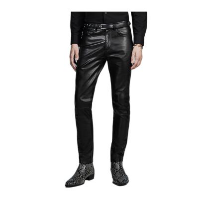 China Wholesale Anti-Static And Customized Mens Fashion Motorcycle Leather Pants for sale