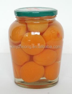 China 550mlx12 canned canned apricot halves in light syrup for sale