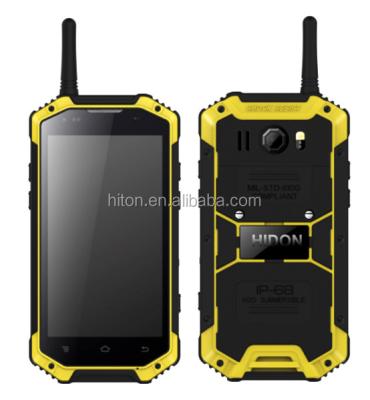 China Cheapest Android 5.1 Rugged Mobile Phone , Rugged 4G Quad-Core Smart Phone With Wifi NFC PTT SOS 4.7