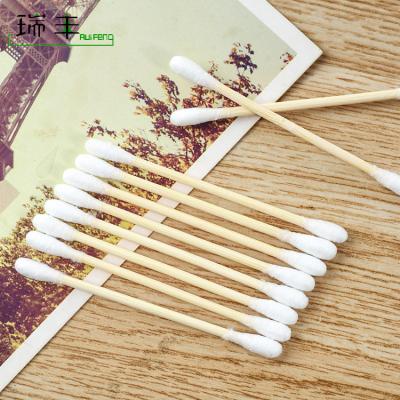 China Sterile Disposable Wooden Stick Medical Use Sterile Alcohol Cotton Swabs for sale