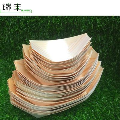 China Disposable Decoration Pine Wood Craft Disposable Eco - Friendly Boat for sale