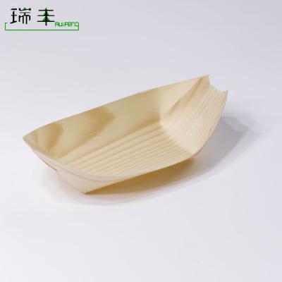 China Wooden stored cutlery, wood like sushi box trays, birch wood sushi tray for sale