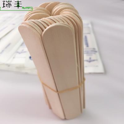 China Medical and Disposable Wooden Wooden Ice Cream Spatula Waxing Stick for sale