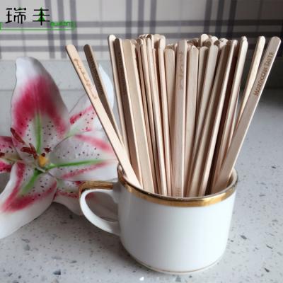 China Dalian sustainable mingsen wholesale disposable wooden tea sugar sticks for sale