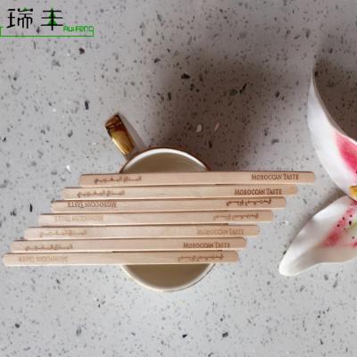 China 140mm Round Wooden Edge Viable Agitator Chinese Factory Coffee Stick for sale