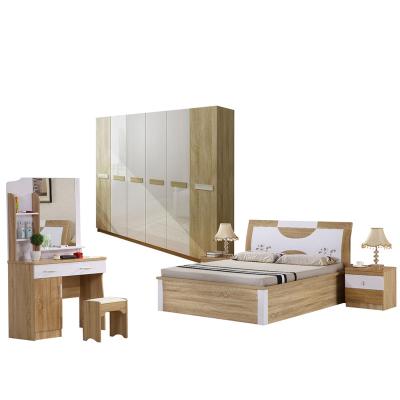 China High Gloss Wooden Wardrobe Bedroom King Bed Storage Door Designs High Gloss Bedroom Furniture With 6 Wardrobe Storage Bedroom for sale