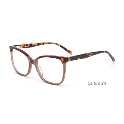 China 2022 Optical Frames Goods Ready Lady Acetate Handmade Lamination Eyewear, Woman Plastic Eyewear for sale