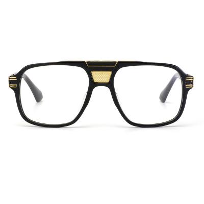 China New Design Optical Frames Vintage Man Acetate Eyewear Optical Frames Oversized Glasses for sale