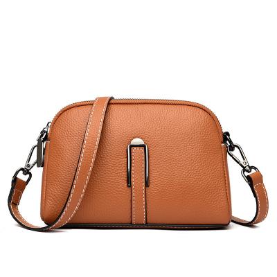 China Fashion Cross-border head layer cowhide soft ladies small bags 2023 new simple and versatile summer put cell phone small satchel wholesa for sale