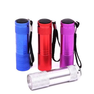 China Cheap Price New Emergency Design Mini 9 Led Flashlight Promotional Mini Flashlight for sale