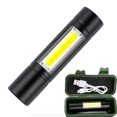 China Mini Mini Flashlight Rechargable Cheap Price Portable Led Flashlight Torch Light USB Charging for sale