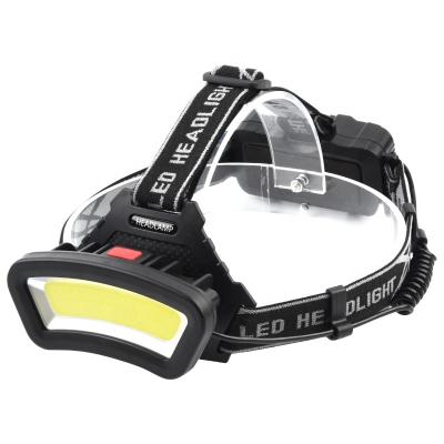 China USB Rechargeable Waterproof COB LED Wide Beam Lumens Headlight Flashlight Portable High Wide Head Light for Hunting and Fishing for sale