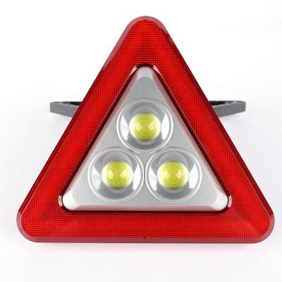 China Solar/Power Rechargeable LED Bank Operate Solar Power Light Triangle Emergency Lights COB Work Super Bright Lamp for sale