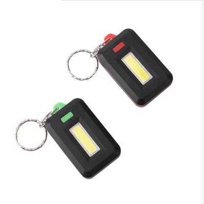 China Mini COB LED Portable Key Chain Torch Pocket Flashlight Flashlight Emergency Key Chain Convenient Flashlight 3 Modes for sale