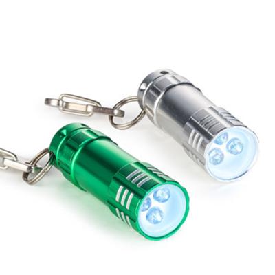 China Gift Promotion Best Selling Mini Led Key Chain Light 3 Led Aluminum Lamps And Key Chain Lantern For Gift for sale