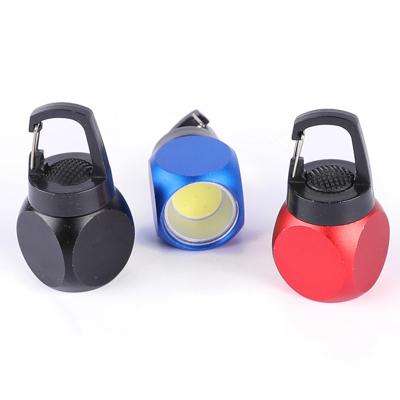 China Portable Mini Aluminum Alloy Pocket Emergency COB Camping Head Chain Flashlight for sale