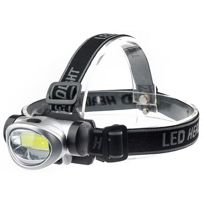 China Best COB 2019 Convenient High Power Headlamp Super Bright Head Mounted Led Torch With Adjustable Strap High Quality for sale