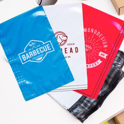 China Strong adhesive/tear proof /water proof custom your logo on poly mailers screen printed mailing envelopes polymailers bags tear resistant and waterproof for sale