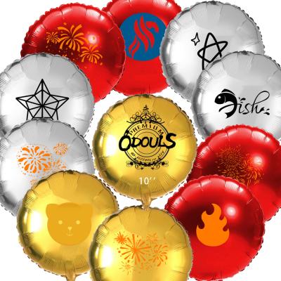 China Exhibition Round Shape Aluminum Foil Balloon Custom With Brand Name Logo NO MOQ for sale