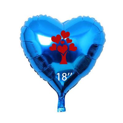 China New show design 10.18 inch heart shape mylar foil globos balloons party decoration gift for sale