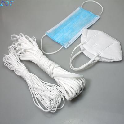 Κίνα Medical Disposable Face Mask Material 2mm 3mm Round Earloop Ear Loop Elastic Band Mask Rope Cord προς πώληση