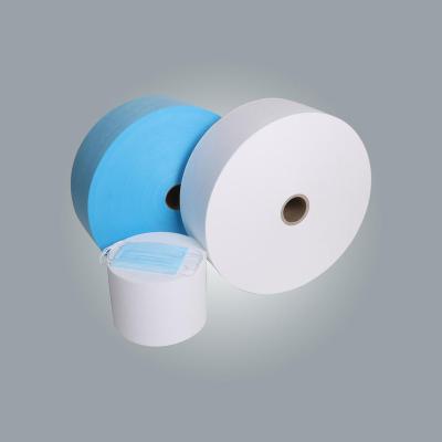 China Breathable Waterproof Polypropylene Spunbonded Nonwoven Fabric Roll PP Non Woven Fabric For Face Mask à venda