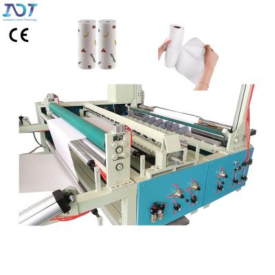 China Automatic Lazy Dishcloth Kitchen Disposable Non woven Towel Tissue Paper Rewinding Machine zu verkaufen