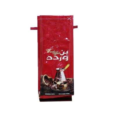 China Custom Printing Coffee Bean Packaging Bag With Safety Tin Tie Foil Side Gusset Valve Tin Ties for sale