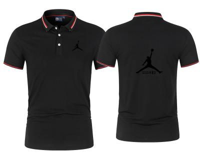 China Anti-wrinkle Logo Short Sleeve Golf T-shirt Men's Customized 100% Cotton Polo Shirt for sale