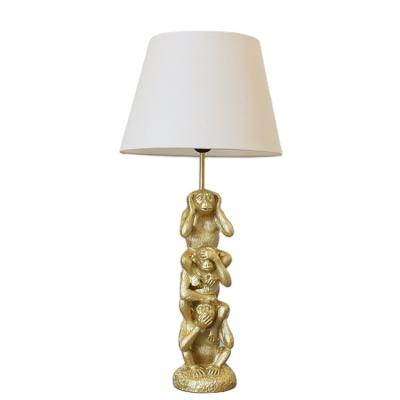 China Hallway Decoration Gift Designer Eclectic European Animal Statue Table Lamp Polyresin Lamp for sale