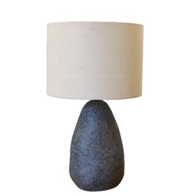 China New Eclectic Modern Design Decoration Bedroom Bedside Resin Stone Lamp Home Decor for sale